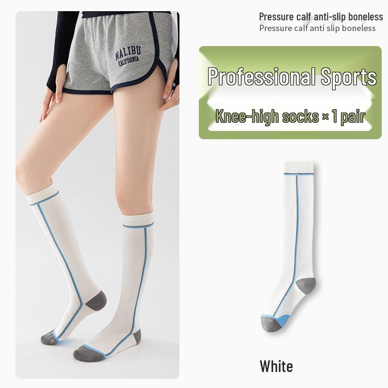 Women's Over-the-Knee Sports Compression Socks for Running, Cycling, and Fitness in Autumn and Winter