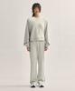 Willy War Studio Puff Sleeve Crop Sweatshirt Set [Oatmeal]