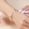 Neues Mode Süßes Tulpenblumen Halskette Armband Set Für Frauen Elegante Perlen Schlüsselbein Kette Halskette Party Schmuck Geschenk