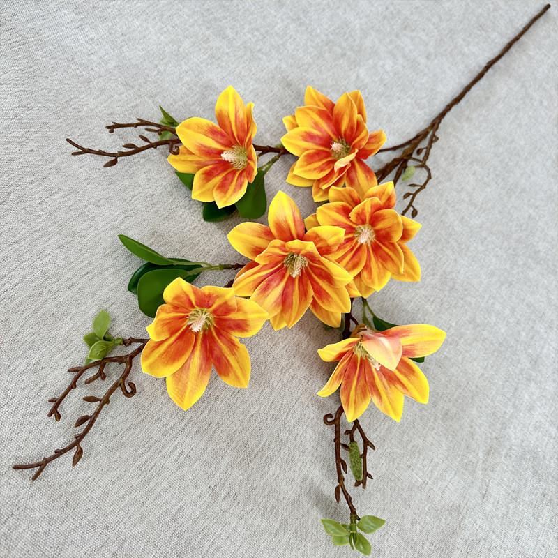 Plants Simulated Magnolia Wedding Hotel Restaurant Decoration Ornament Desktop