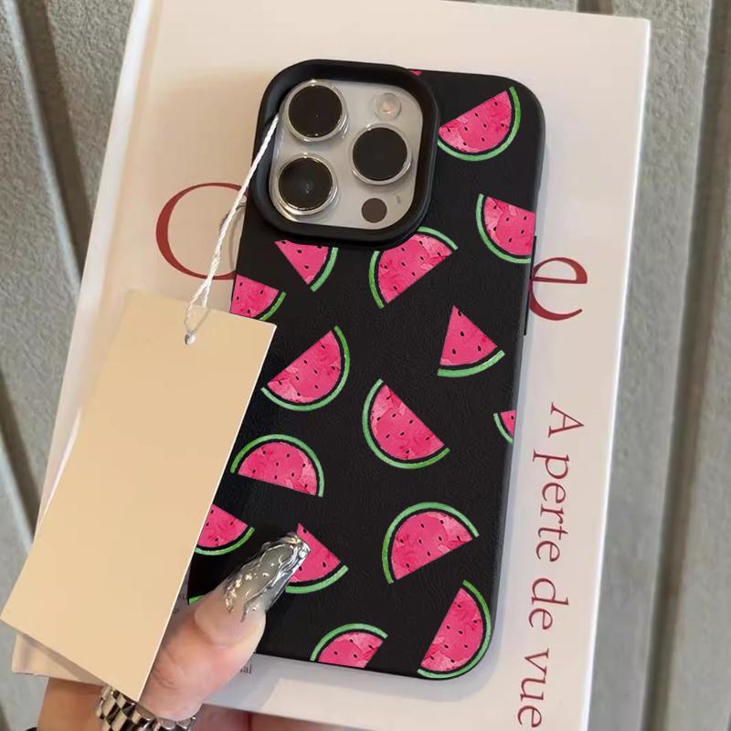 

Cartoon Watermelon Slice Pattern Design Protective Cover for iPhone 17 16 15 14 13 12 11 16E Series Pro Max Plus iphone 15 Plus