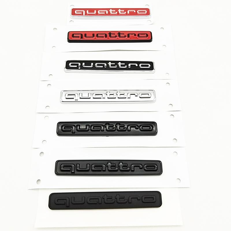 Insignă 3D ABS pentru Portbagajul Spate al Mașinii, Emblema Laterală, Autocolant pentru A3 A4 A5 A6 A7 A1 A2 Q3 Q5 Q7 S3 S4 S5 S6 TT Quattro Accesorii