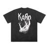2026 Summer Hot Sale Bestselling Rock Band Korn Washed New Arrival T-shirts Men Women Hip Hop Punk Streetwear Oversized Tshirt