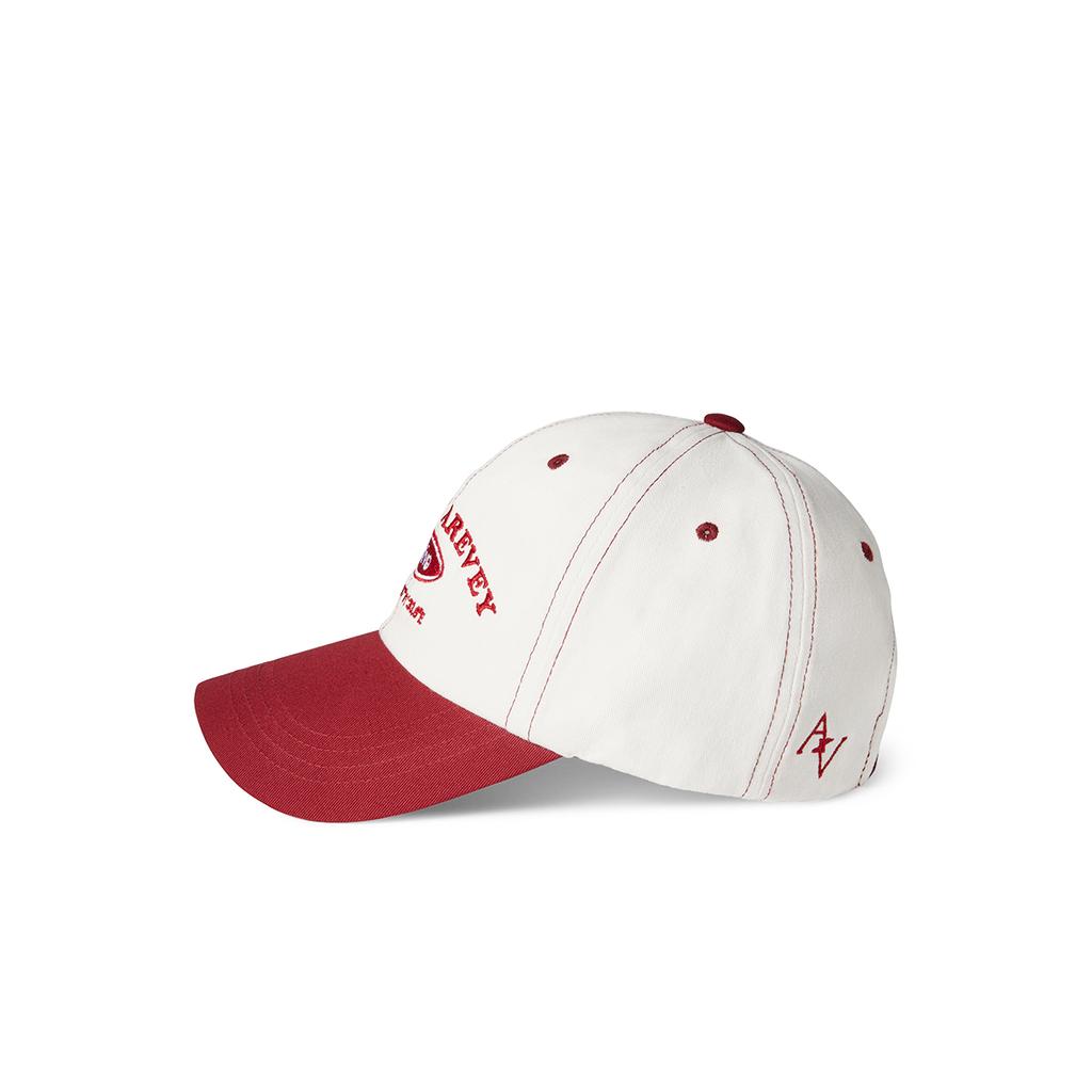 Leualeubei Archive Ballcap Ivory/Burgundy