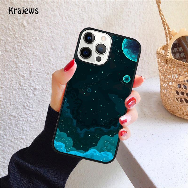 SPACE Soft Phone Case For iPhone 17 Air 16 15 14 Max Plus 11 12 13 Pro Max Phone Cover coque Shell Fundas