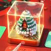 2026 Desk Calendar With Led Light Christmas Tree Sculpture 3D Tear-Away Calendar Paper Carving Art Christmas Day Decoration