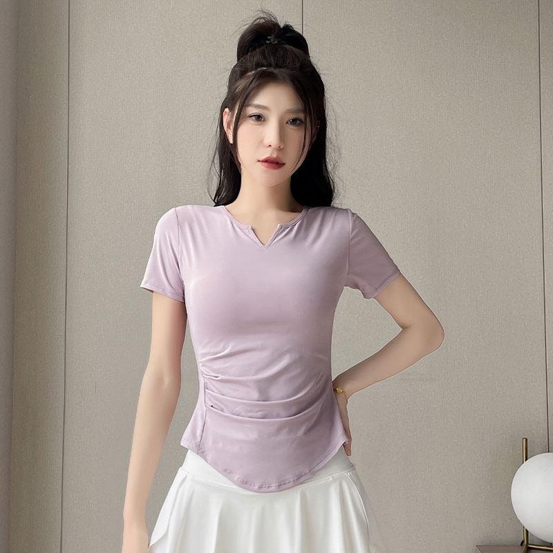Womens Sports Top Skirt Set Badminton Tennis Running Yoga Quick Dry Athletic Wear