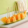 80pcs -Bamboo Disposable Wooden Fruit Fork Dessert Cocktail Set Party Home Household Decor Tableware Supplies