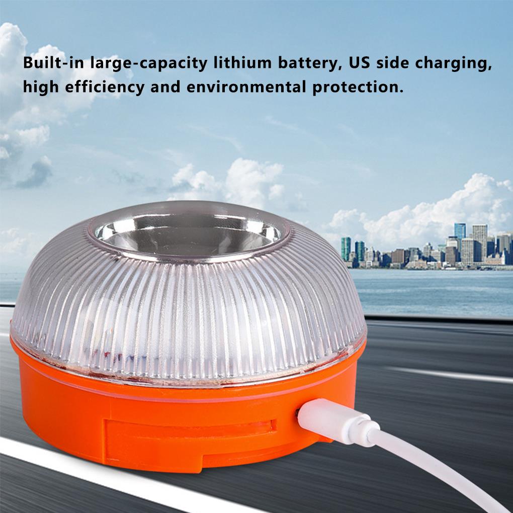 Led Car Emergency Light Flashlight Magnetic Induction Strobe Road Accident Lamp Beacon Safety Accessory