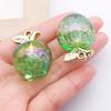 Colorful 3D Jelly Apple Pendant DIY Bracelet Necklace Earring Acrylic Jewelry Accessories