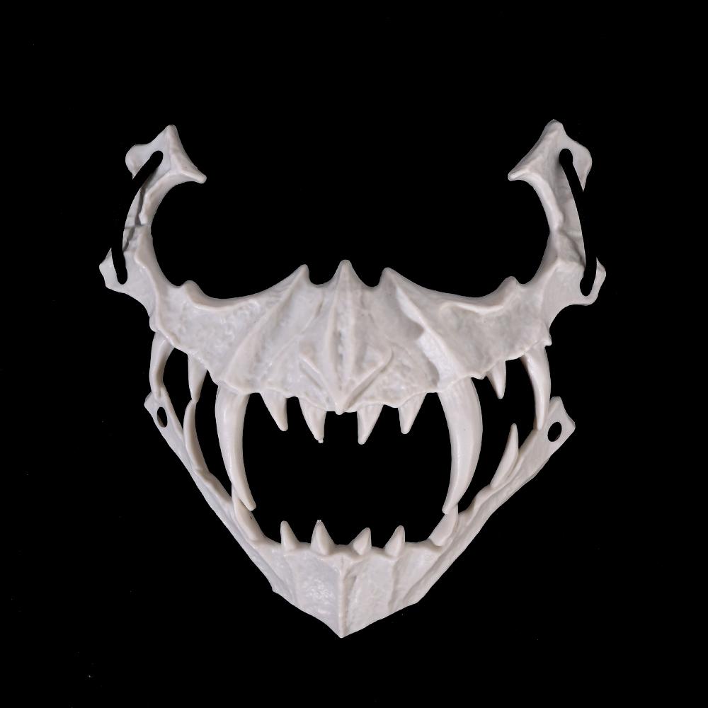 Halloween Carnival Party Mask Anime Dragon God Skeleton Half Face Masks Bone Skull Animals Mask Cosplay Dance Prom Costume Props