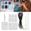 DIY Silicone Mold Jewelry Craft Pendant Making Irregular Mold Hand Drill Accessory Set