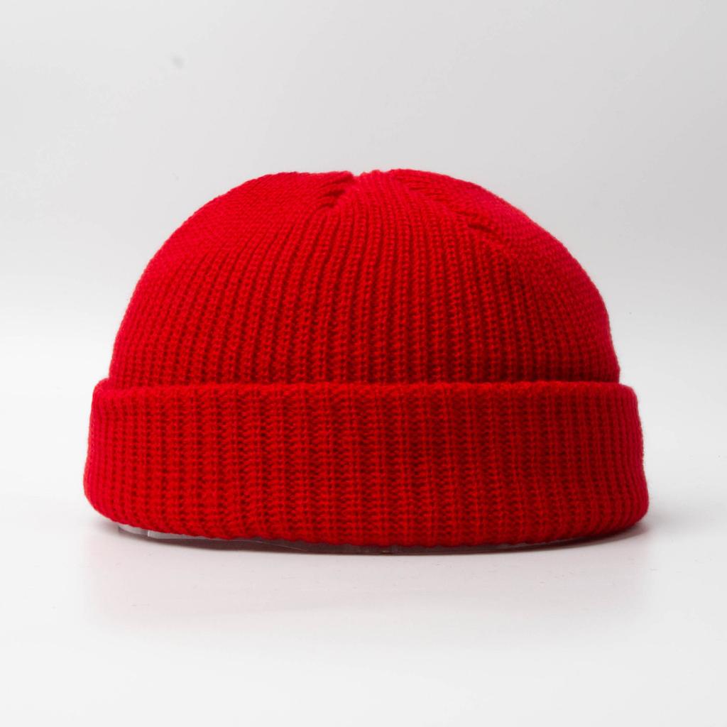 Fisherman Beanie Hats for Men Women Knit Trawler Skull Cap Watch Bonnets Spring Fall Short Stylish Plain Rolled Cuff Skullcaps