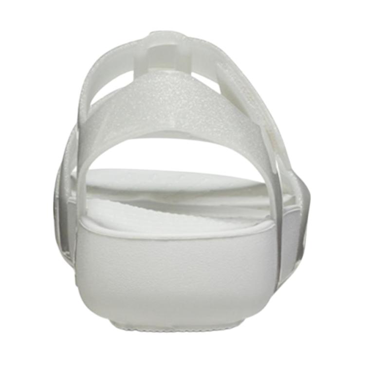 Crocs Versatile Simple Slip-Resistant Durable Breathable Lightweight Sandals Kids Sandals Silver 209836-0IC