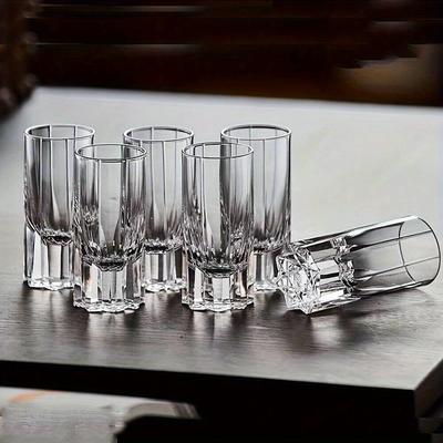30ML Crystal Shot Glass Whiskey Tequila Glasses Home Bar, Elegant Gift Set For Weddings, Parties & Bourbon Tasting,liquor Cup