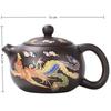 Ceramic Purple Clay Teapot Color-changing Hand-made Teapot Tea Cup Set Dragon and Phoenix Design Infuser Teapot Tea Maker