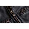 Chinese Size Men Leather Jacket Vintage Black 100% Natural Genuine Cowhide Coats Men's Leather Coat Male Clothes Autumn
