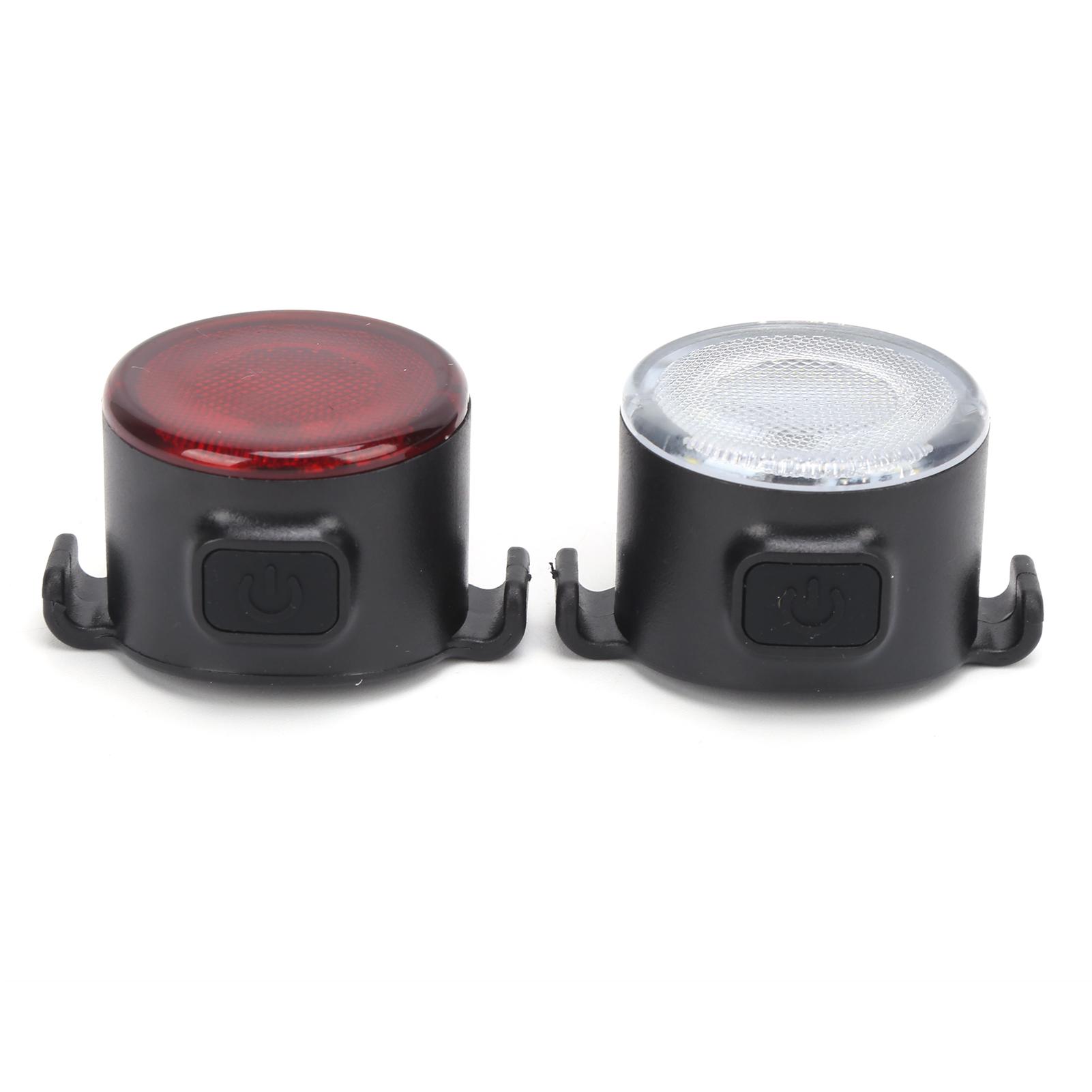 

Bike Light Set Front Headlight Back Taillight 6 Modes USB Rechargeable Warning Bicycle Lights