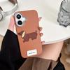 Imitation Leather Pattern Tpu Mobile Phone Case Is Suitable For Iphone16Promax Portable Rope Apple 15 Puppy Pendant 14 Women'S Models