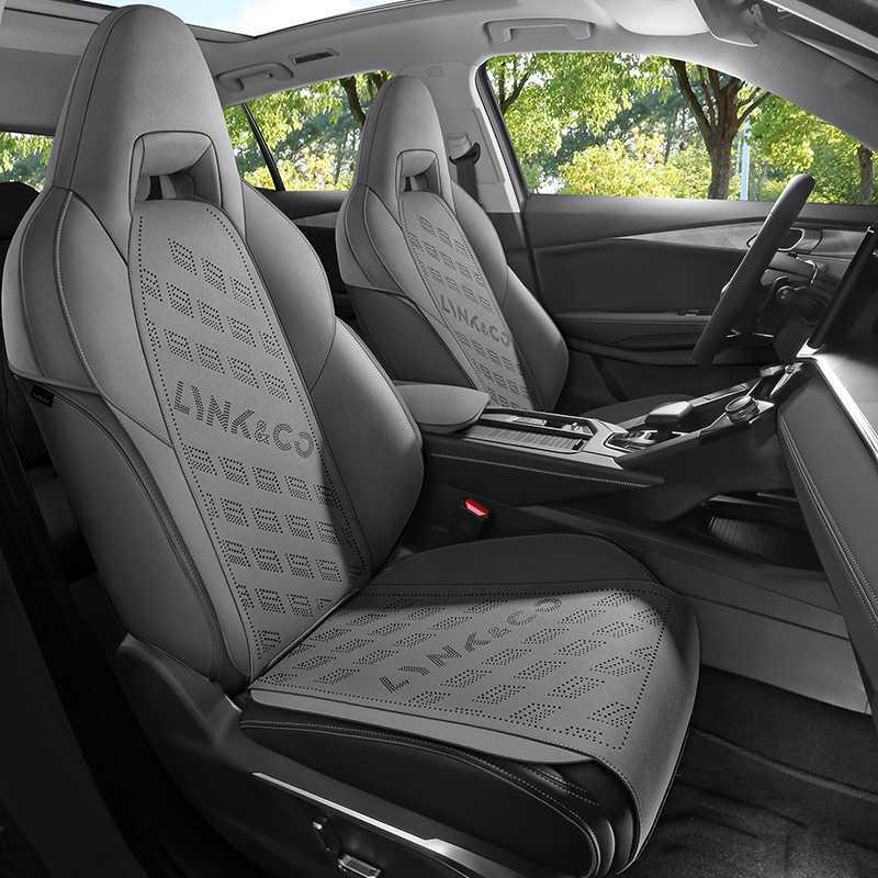Suede All-Season Semi-Enclosed Saddle Seat Cushion for Lynk & Co 06
