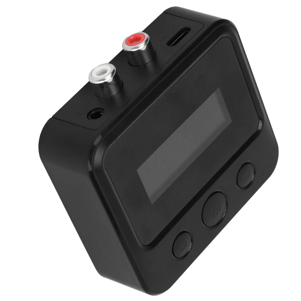 Bluetooth5.0 Receiver Transmitter 3.5MM Clear Screen Wireless Stereo Adapter for Headphones Speakers
