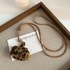 Retro Ethnic Ceramic Wood Necklace: Geometric Fruit Pendant for Women