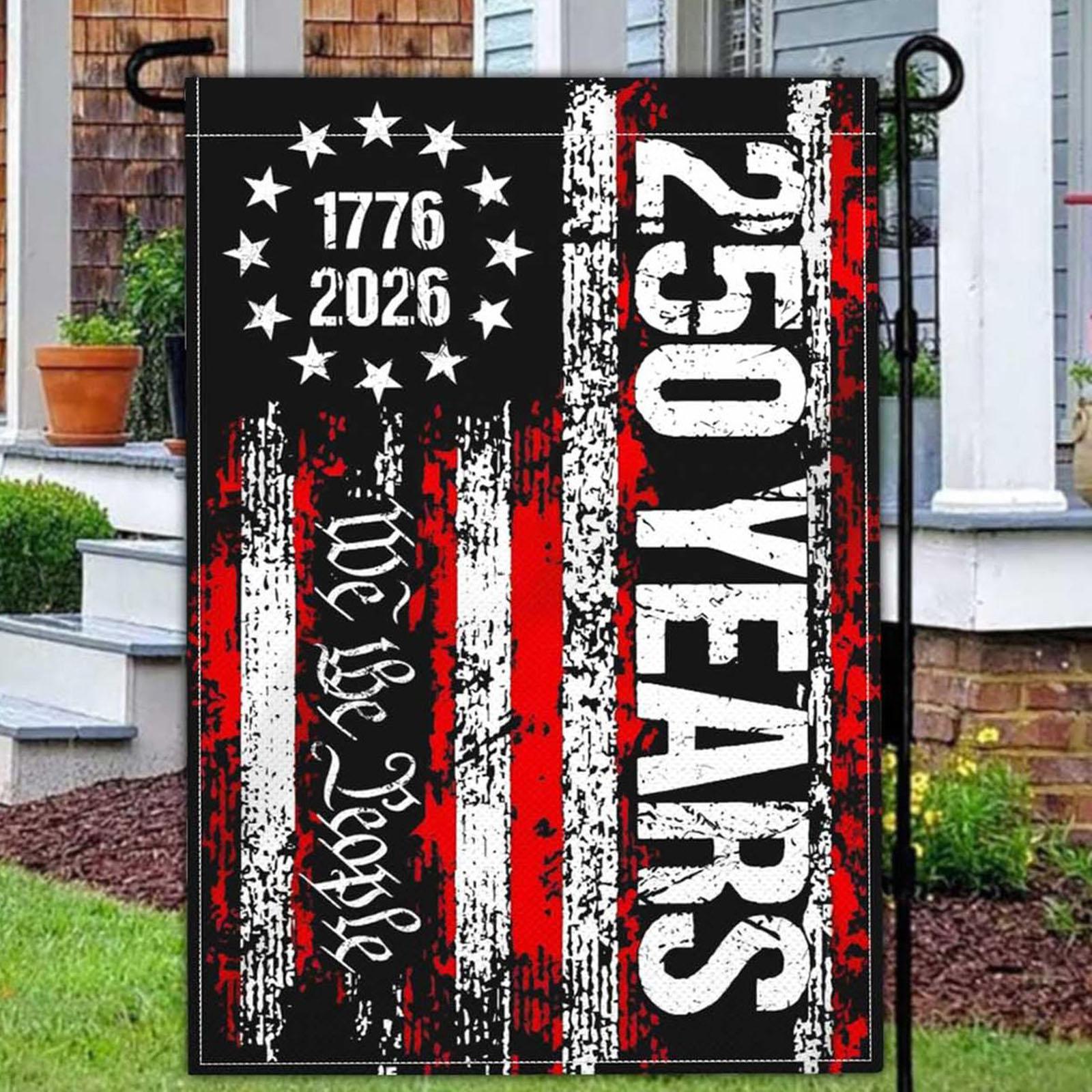Декоративный садовый флаг к 250-летию Соединенных Штатов One Size