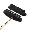 FLEOR Vintage Alnico 5 Guitar Single Coil Pickup Black ST Guitar Parts ,Neck/Middle/Bridge Pickup Choose