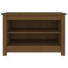 Shoe Bench Honey Brown 70 X 38 X 45.5 Cm Solid Pine Wood