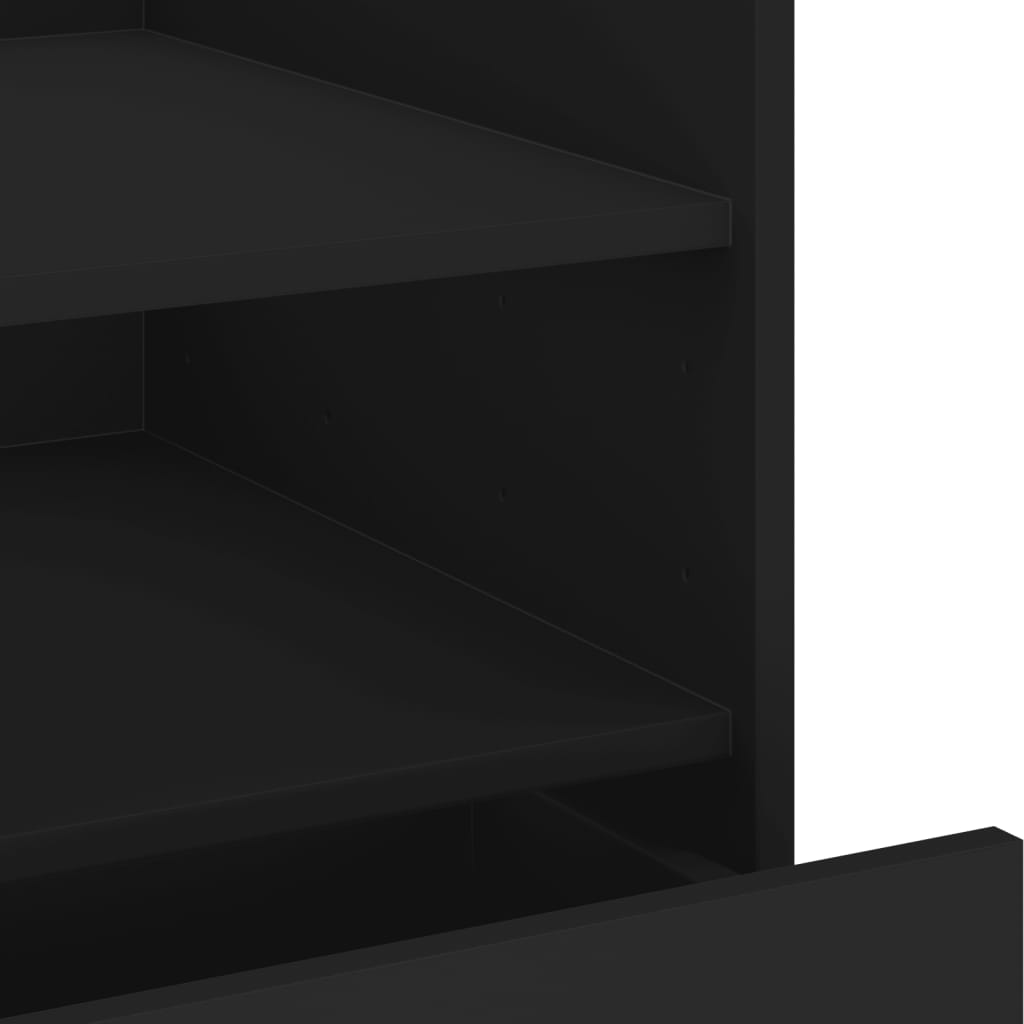Nightstand Black 45 x 50 x 50 cm Particleboard