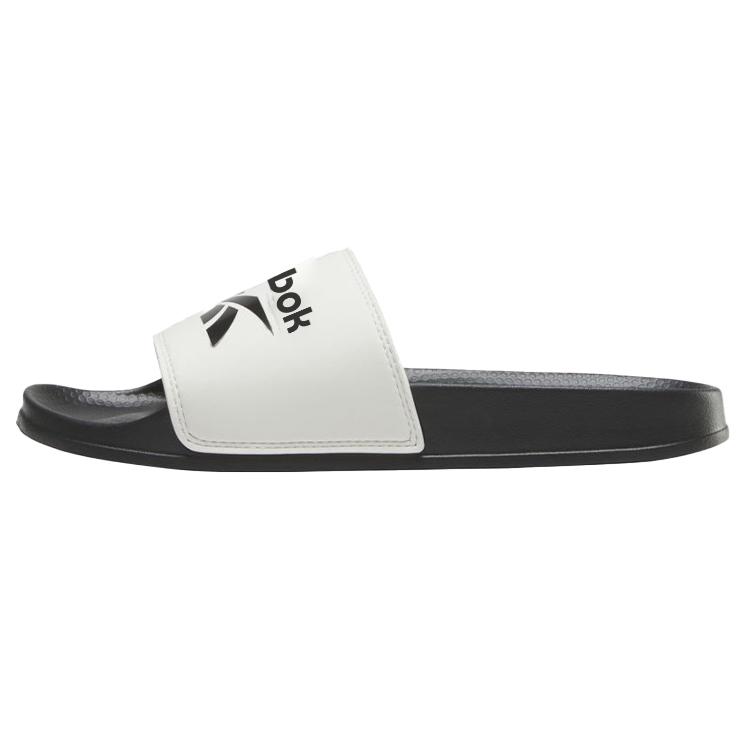 Reebok Rbk Fulgere Slide Non-Slip Durable Rubber Sole Slide Sandals Men Sandals Black White HR0390