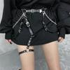 Women Skirt Belt PU Leather Hip Hop Style Sexy Jeans Dress Heart Punk Belt with Metal Waist Chain Female Apparel Accessories