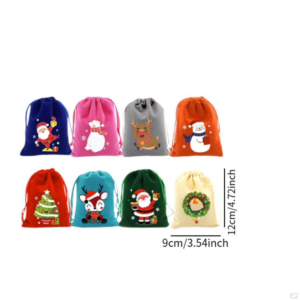 50Pcs Weihnachten Geschenk Wrap Taschen Säcke Mehrzweck Zubehör für Verpackung Party Favors mit