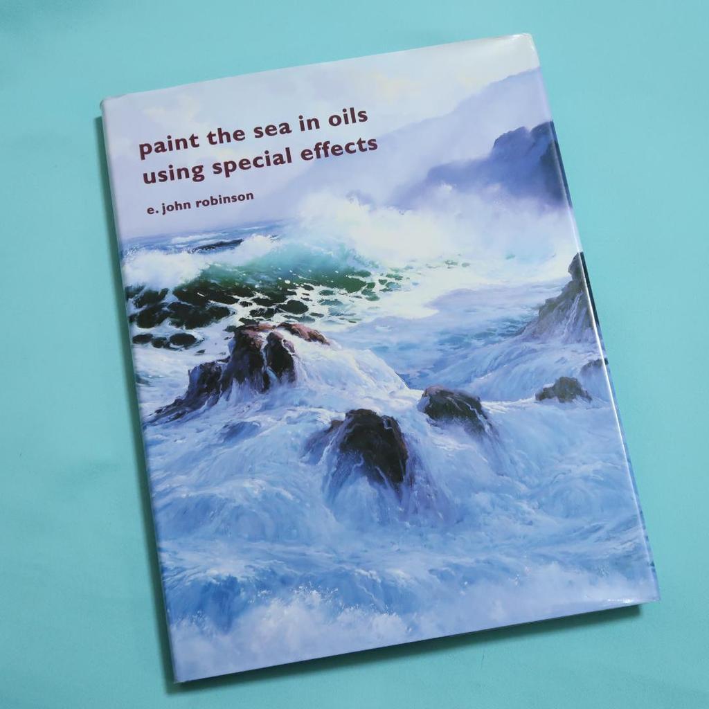 [USED] Sale! Foreign Book "Painting the Sea with Oil Paintings Using Special Effects" (shoreline, Painting Techniques)