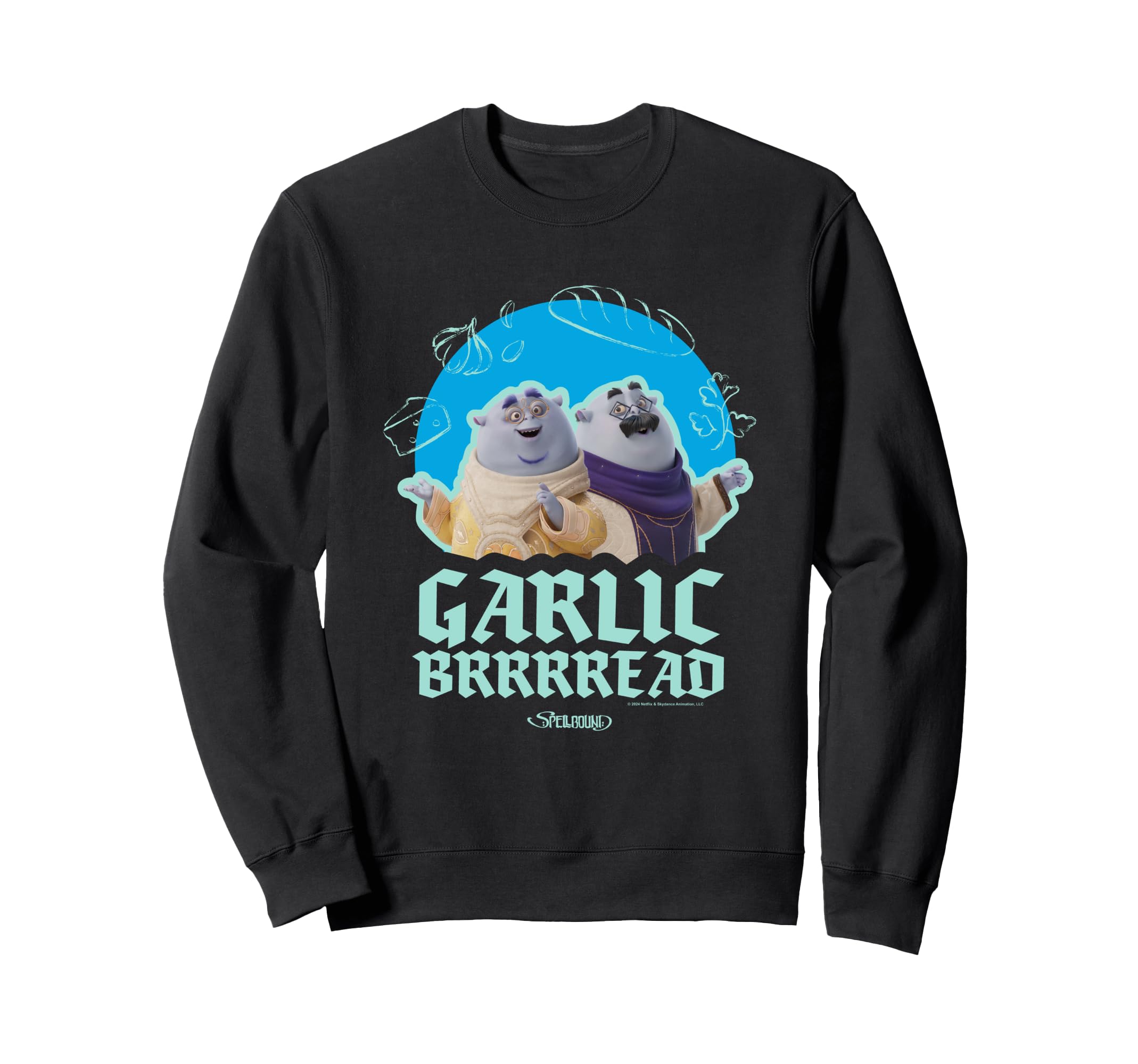 

Spellbound Garlic Bread Yummy Enchanted Duo Sweatshirt