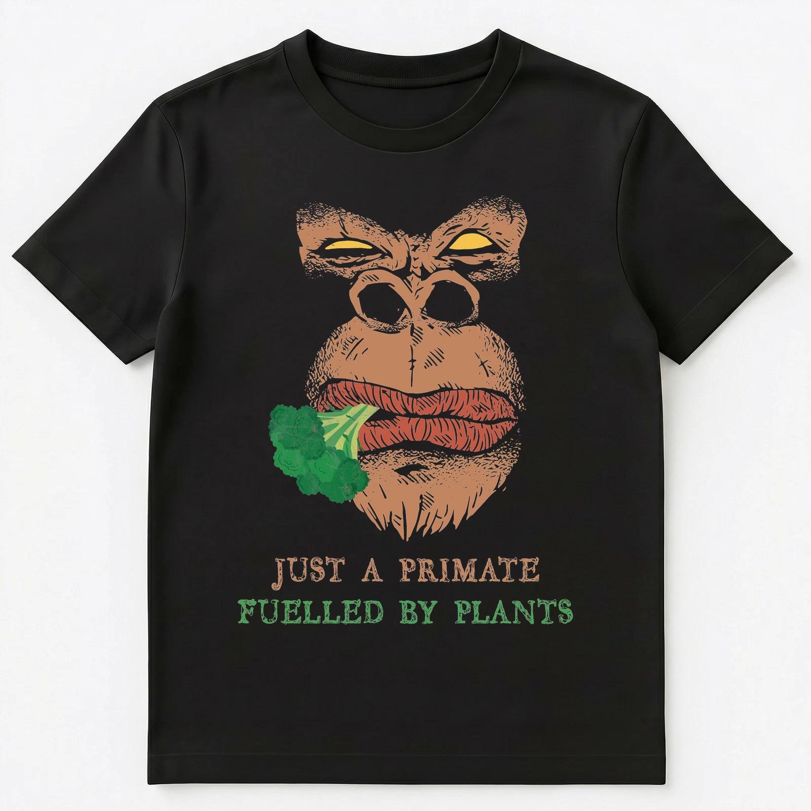 

Vegan Primate Gorilla Fuelled By Plants Unisex T-Shirt 4XL