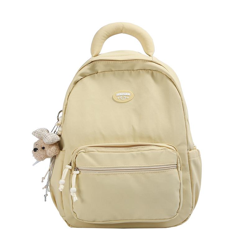Schoolbag new wear-resistant simple backpack versatile leisure travel backpack large capacity multi-layer middle school bag