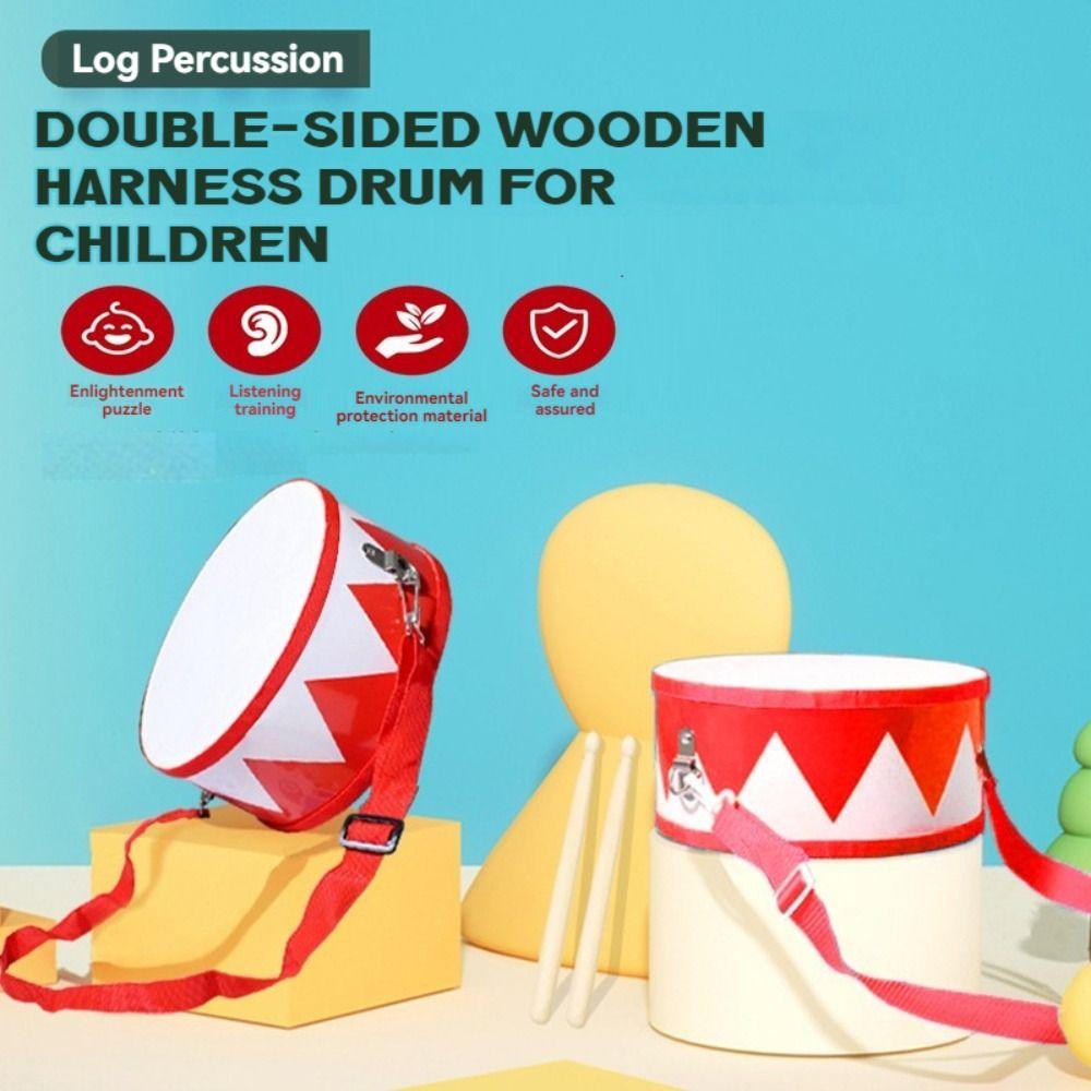 Percussion Instrument Instrument Hand Drum Toys Montessori Wood Kids Drum Toys  Children Baby