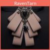 Korean Style Wide Bow Tie With Silk Ribbon For Men And Women Gift Idea