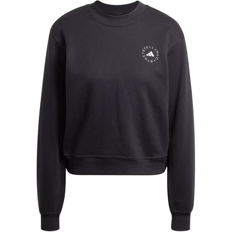 

Adidas Stella McCartney FW24 Зручний Мінімалістичний Універсальний Логотип Бренду Світшот з Довгим Рукавом Жіночий Світшот Чорний JJ0150 L