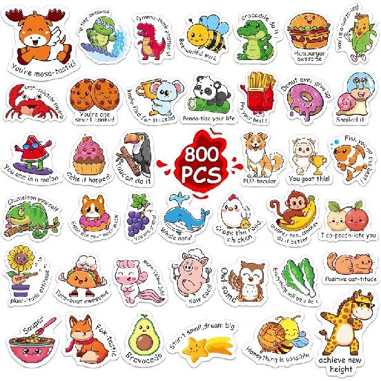 800pcsTeacher Classroom Motivational Stickers for Kids Students