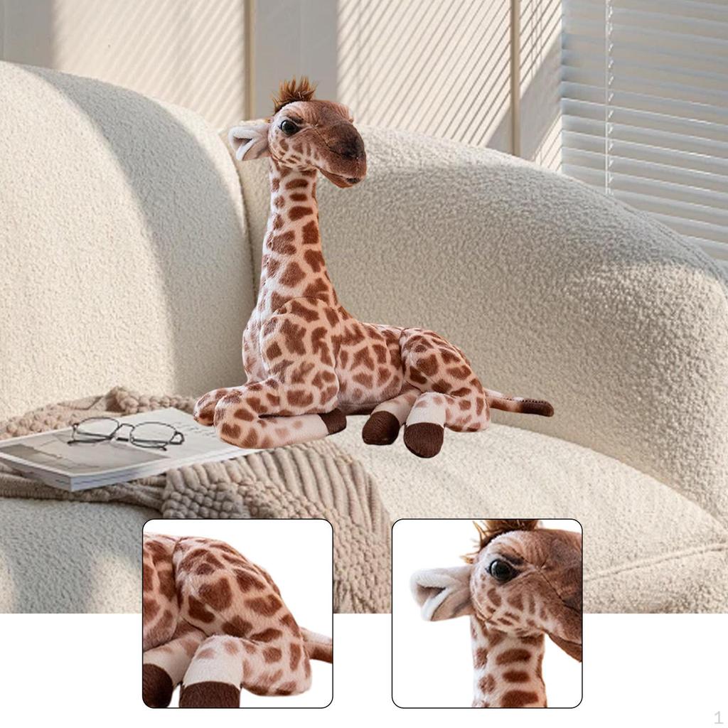 Giraffe Birthday Gift Stuffed Animal Cartoon Ornament Doll for Car Sofa Room Home Decor