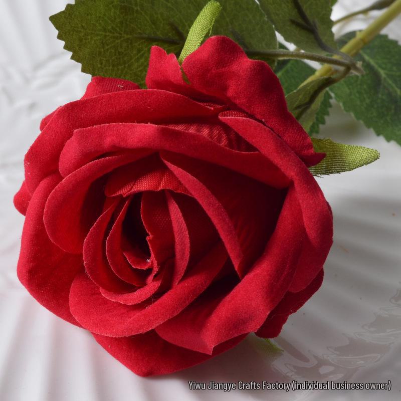 Large Flannel Rose Silk Bouquet for Wedding and Valentine's Day Home Decor