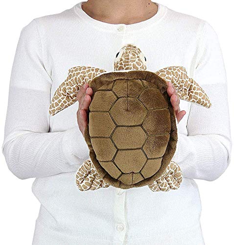 Calorata Loggerhead Sea Turtle Plush Toy (Medium Size/Soft Touch) Realistic Turtle Sea Creature Toy Doll Gift Present Birthday (Twice Tested) / Christ