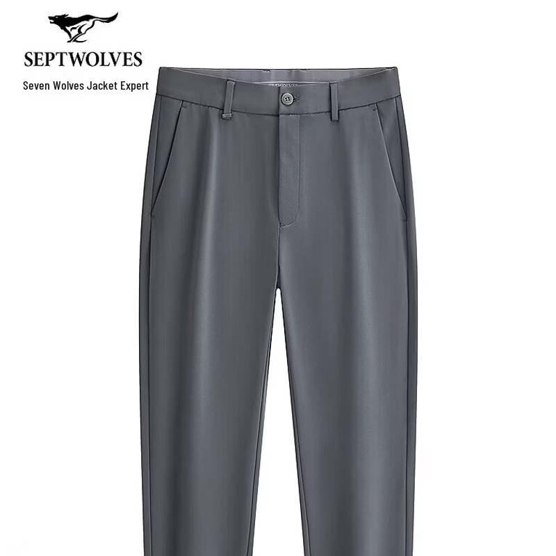 

Septwolves Men s Smooth Drape Straight-Leg Pants 29A