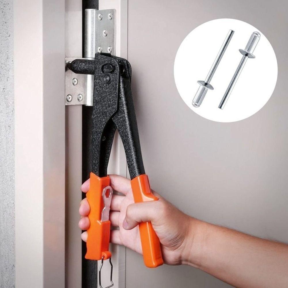 50pcs Durable 3.2mm 4.0mm 4.8mm Folding Blind Rivet Tri-fold Silver Aluminum Alloy Rivet Round Head Exhaust Rivets