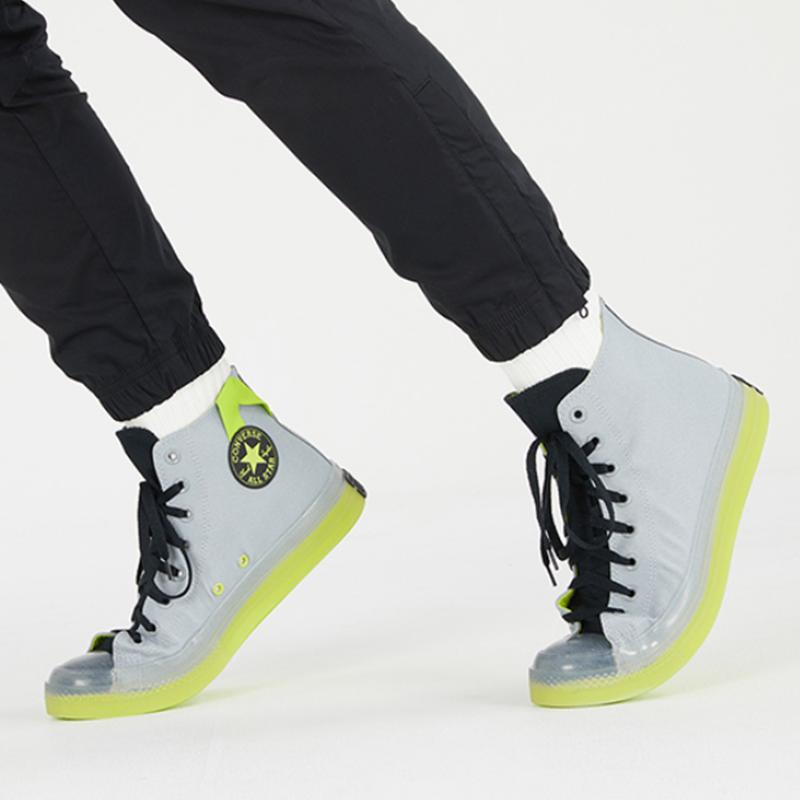 Converse Chuck Taylor All Star CX Gelee-Sohle Lässiger Komfort Mid-Top Canvas Unisex Grau Grün