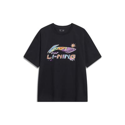 Li Ning Sports Life Collection T Shirt Men's Black AHSU745-1