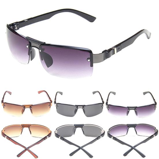 Men's Rectangular Sunglasses Shades Travel Driving Fishing Eyewear