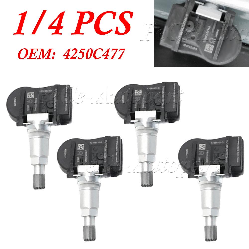 1/4PCS CAR TIRE PRESSURE SENSOR TPMS 4250C477 FOR MITSUBISHI ASX LANCER OUTLANDER LANCER ASX I-MIEV 433MHz